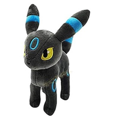 Umbreon Eevee Evolution Standing Shiny Animal Stuffed Plush Quality Cartoon Toy 8inch