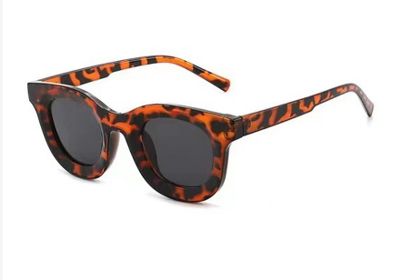 Personality Concave Small Frame Sunglasses Retro Fashion Round Simple Sunglasses GD