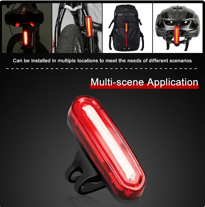 Night Cycling Tail Light Outdoor Highlight USB qharging Single Light Mountain Bike Led Warning Light Tail Bicycle Accessories