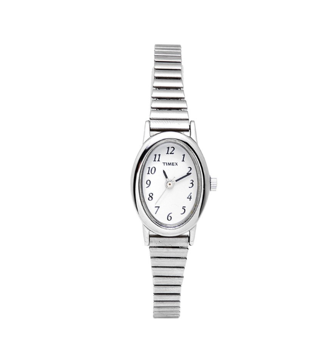 Timex Cavatina Silver Stainless Steel Analog Quartz Watch For Women T21902 STYLE