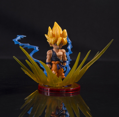 Dragon Ball Action Figure Cartoon Son Goku Vegeta Fight Scene Toy