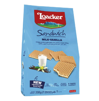 Loacker Sandwich Milk Vanilla 200g