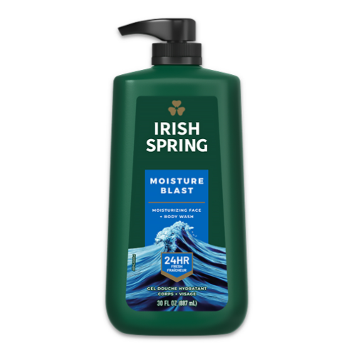 Irish Spring Moisture Blast Body Wash 30oz Pump