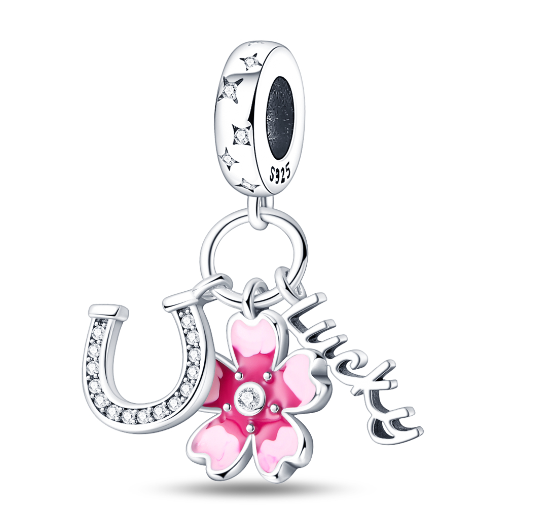 S925 Silver Pandora Same Design Colorful Spring Garden Series Suitable for Original Bracelet s14