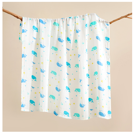 Betty Baby Reception Blanket 120x120 cm Baby Muslin Blanket Newborn Swaddle Cotton SB2