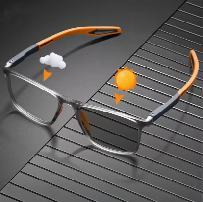 Premium Photochromic Dual-Vision Day/Night Time Fashion Glasses, For Men & Women