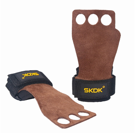 Fitness Gloves Cowhide Weightlifting Gloves Hand Palm Protector Training Gloves Crossfit Grips Gym Bodybuilding Sports