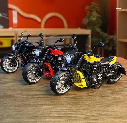 KLT 1:12 Harley Davidson Motorcycle Diecast Model Car Toy Cars for Boys Toys Car For Kids Gift For Birthday