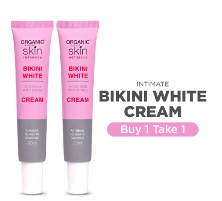 Organic Skin Japan Bikini Whitening Cream Inner Thigh Intimate Area Lightening 30ml Set of 2