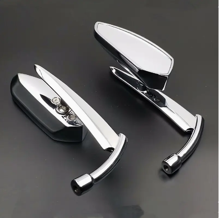 2pcs Universal Motorcycle Rearview Mirrors M8 M10 Side Mirror For Chopper Touring Scooter Offroad Dirt Bike