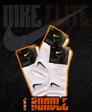 3PCS IN 1 BUNDLE OF NIKE ELITE CREW SOCK