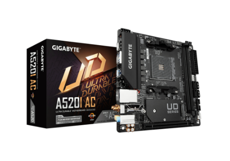 Gigabyte A520I AC Mini-ITX AM4 DDR4 Ultra Durable Motherboard