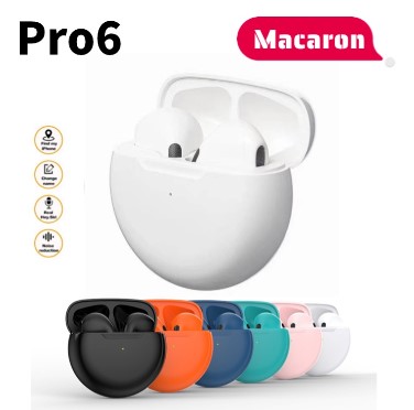 Pro6 Wireless Earbuds Bluetooth Earphone Touch Control Waterproof TWS Stereo Headphone Headset Sport
