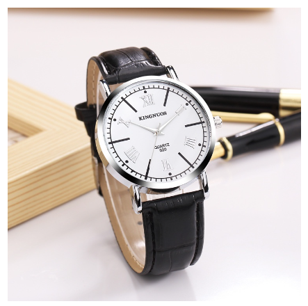 Fashion roman numeral scale belt waterproof watch high-end casual couple watch student watch 003