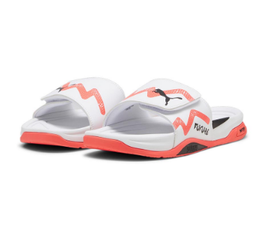 PUMA Unisex Dream Nitro Future Slides Slippers (White)