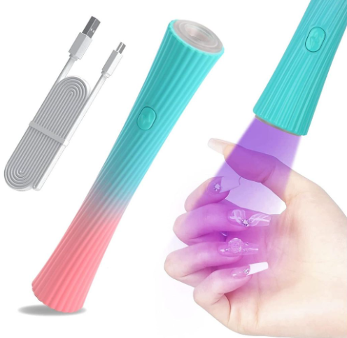 Mini UV Nail Lamp Handheld Portable LED UV Light Nail Dryer Curing Gel Polish USB Rechargeable