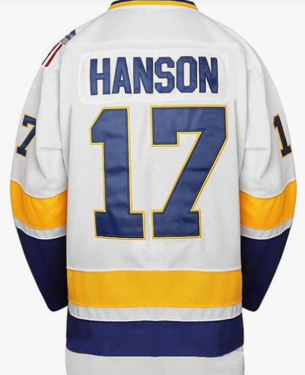 Men's #17 White Hockey Jersey, Embroidered & Stitched Breathable Pullover Gym Clothes Men Basic T Shirt