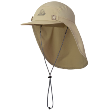 AONIJIE E4625 Fishing Hat Men Women UPF50+ Neck Sun Protection Trail Running Hiking Cap Short Shawl for Camping Traveling E4626 E4627