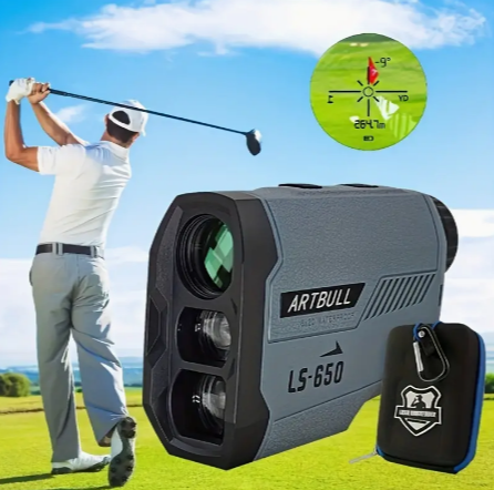 1pc ARTBULL Laser Rangefinder, Golf Telescope Flagpole Locking 650M 1000M