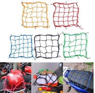 6hooks hold down cargo luggage helmet net