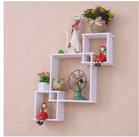 Modern Simple Wall Shelf Multi - Lattice Wall Hanging Decoration Creative Wall Hanging Decoration