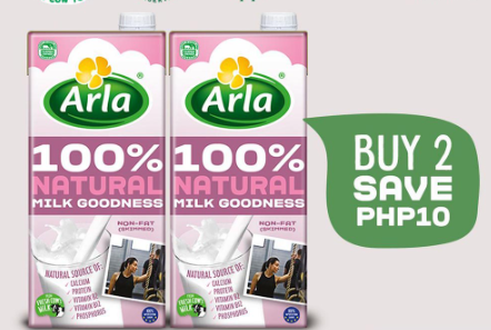 Arla Skimmed Milk 1L 2-Pack