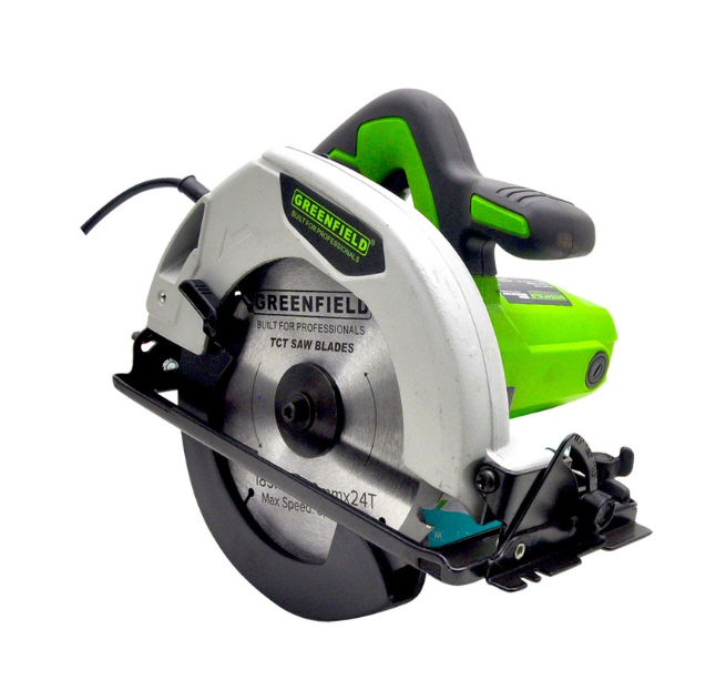 Greenfield Circular Saw 1050W Free 7" Saw Blades