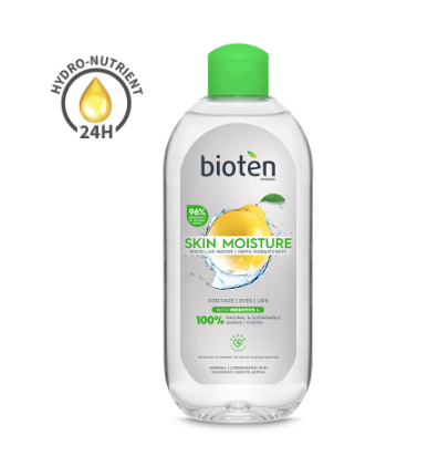 BIOTEN Skin Moisture Micellar Water For Face ; Eyes And Lips Normal/Combination Skin 400 ML