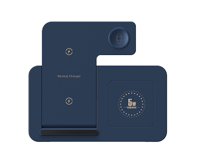 REMAX RP-W60 Multifunctional Wireless Charger with Night Light 3-in-1 Folding Stand