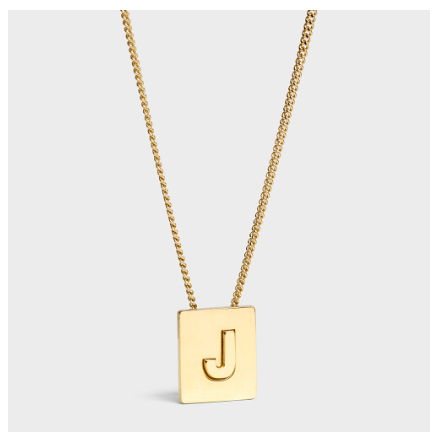 Lisa Same Style Letter Necklace Female Titanium Steel Does Not Fade Summer Girlfriends Simple Pendant Pearl Chain Korean Version J