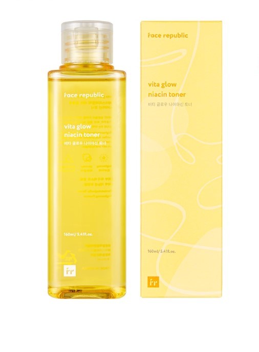 Vita Glow Niacin Toner Dull Skin Brightening  Niacinamide 5 Percent Vegan 160ML