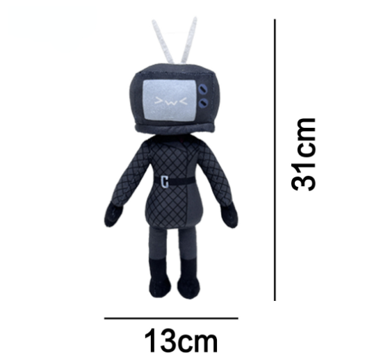 Skibidi Toilet Plush Toy Monitor Man Titan Cameraman TVman Speakerman Stuffed Dolls Prank Game Props Funny Present Fans Kids 51