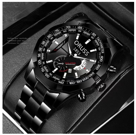 Original Stainless Steel Waterproof Luxury Fashion Business Watch Quartz Men's Watch M13