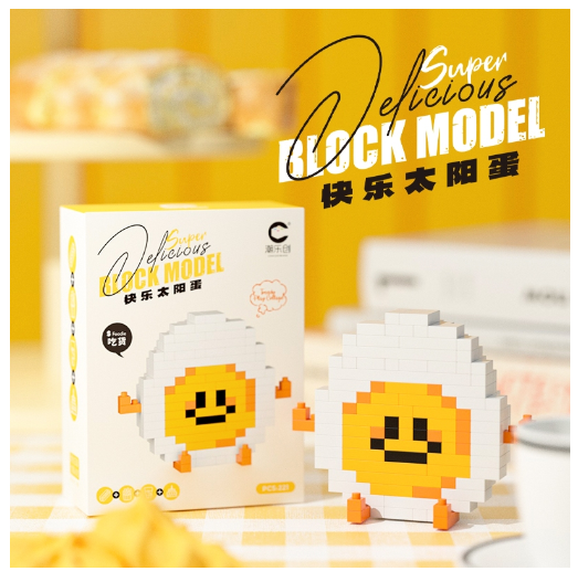 Mini Bricks Toys Trendy Fruit Happy Food Set Creative Desktop Decorations Birthday Gifts F8