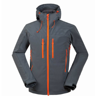 Men's Soft shell jacket Outdoor windproof waterproof Hiking jacket thermal fleece Lined Softshell