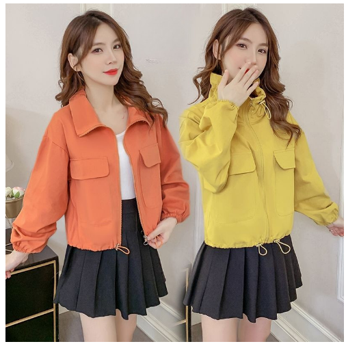 Retro Hong Kong Style Coat Spring Fashion All-Match Large Lapel Loose Thin Jacket