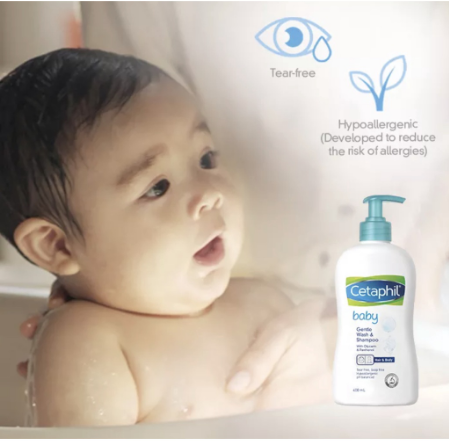 ( SET OF 3 ) NEW Cetaphil Baby Gentle Wash & Shampoo 400ml