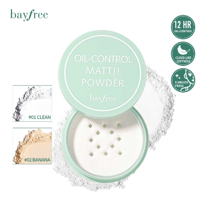 Bayfree Oil-control Matte Loose Powder Lightweight Long Lasting Waterproof Face Makeup