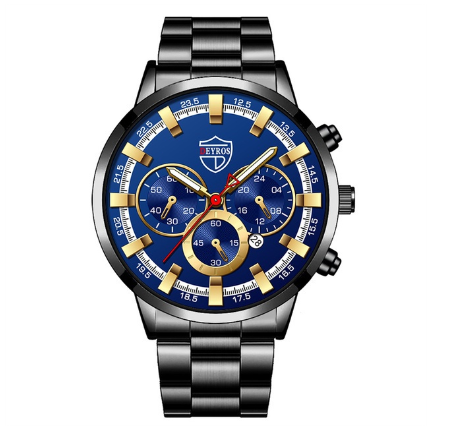 Binbond Original Luxury Gold Men's Watch Waterproof Stainless Steel Quartz Luxury Business Calendar Fashion Men's Watch M6