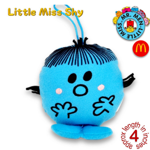 Mr Men Little Miss 2001 McDo Hanging Plushies Bag Charm Stuffed Toys M18