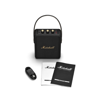 Marshall Stockwell II Bluetooth Speaker Black And Brass