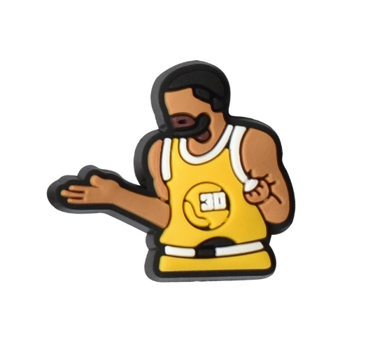 Cute Curry Basketball Jibbitz Kobe Shoe Charms Lakers Bryant Jibitz Croc Charm NBA Croc Jibbits Pin for Men Shoes Accessories Decoration B20