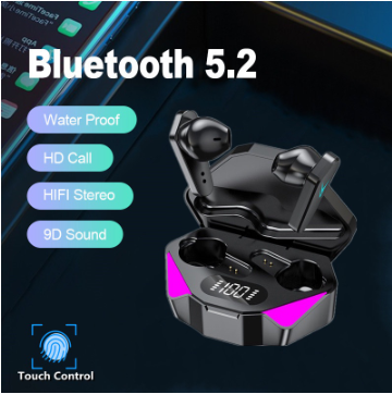 SPRISE New X15 Bluetooth Earphones Gaming With LED Display Ultra-low Latency 2 Modes Noise Cancelling TWS Wireless EarPHONE