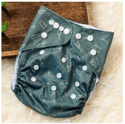 1Pcs Baby Diapering Waterproof Reusable Adjustable Eco-Friendly Polyester Baby Cloth Diapers A4