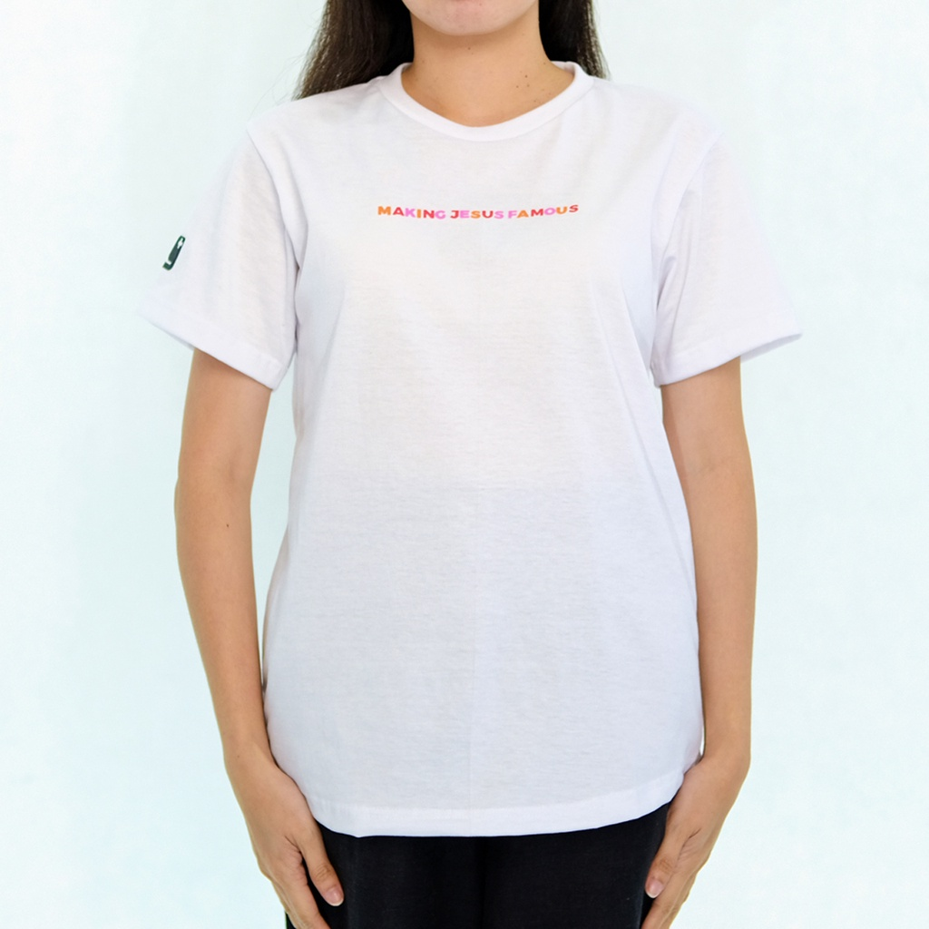 Worship Generation Making Jesus Famous Series Japanese White Long Tee For Men And Women