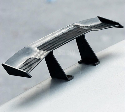 Hot Universal Mini Spoiler Car Rear Tail Decoration Spoiler Wing Carbon Fiber