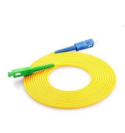 SC APC-SC UPC Simplex Mode 3.0mm LSZH Fiber Optic Patch Cord For CATV Network