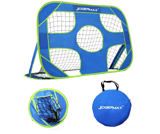 Soccer Goals for Backyard, 2-in-1 Pop-up Soccer Net, 47"x30" Portable Soccer Training Equipment, Toddler Kids Soccer Goal Set