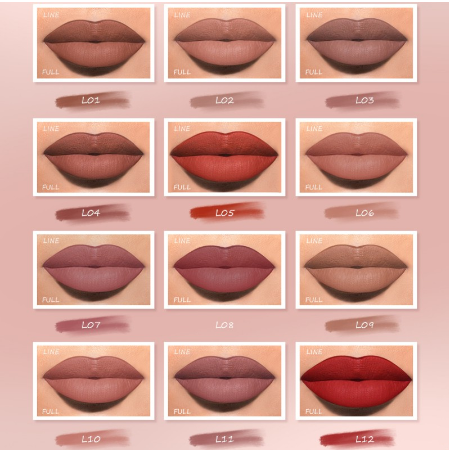 BEAUTY GLAZED Face Secret Waterproof Liners Makeup Lipliner 4 Colors Matte Velvet Lipstick Pen / Liptint Long Lasting Waterproof Lip Tint / Long Lasting Nude Lip Gloss Pencil / Lip Makeup Cosmetic