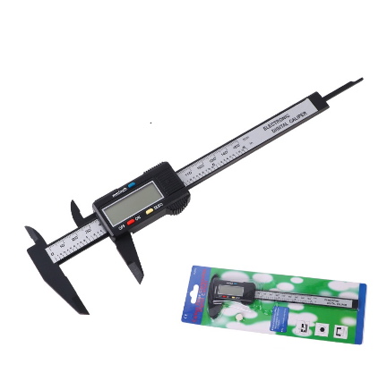 Lcd Electronic Vernier 150 mm 6inch Digital Calipers Measuring Tools Carbon Fiber Micrometer